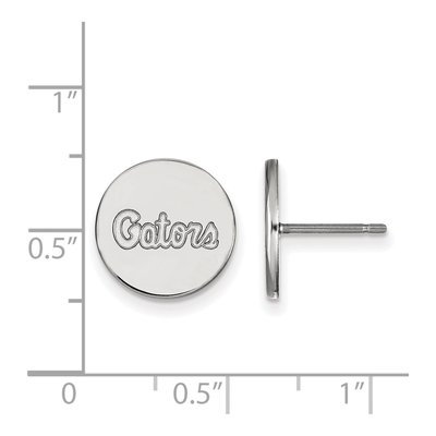 University of Florida Sterling Silver Gators Script Stud Earrings – view 2