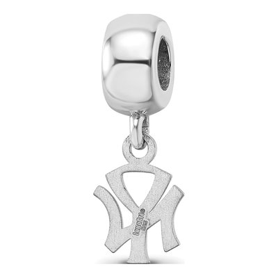 New York Yankees Sterling Silver Extra Small NY Dangle Bead – view 6