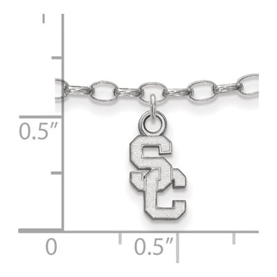 University of Southern California Sterling Silver USC Trojans Bracelet – view 2