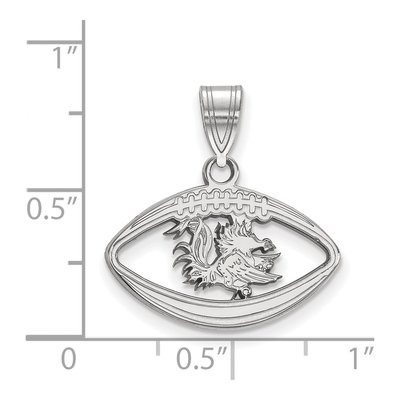 University of South Carolina Sterling Silver Medium Gamecock Pendant – view 2