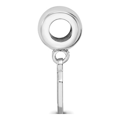 Ohio State University Sterling Silver Extra Small Letter O Dangle Bead – view 3