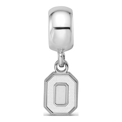 Ohio State University Sterling Silver Extra Small Letter O Dangle Bead – view 4