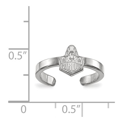 Purdue University Sterling Silver Boilermakers Train Toe Ring – view 2