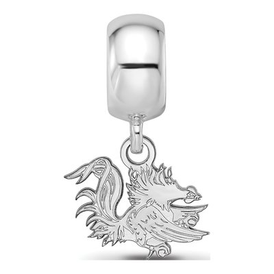University of South Carolina Sterling Silver Extra Small Gamecocks Dangle Bead – view 4