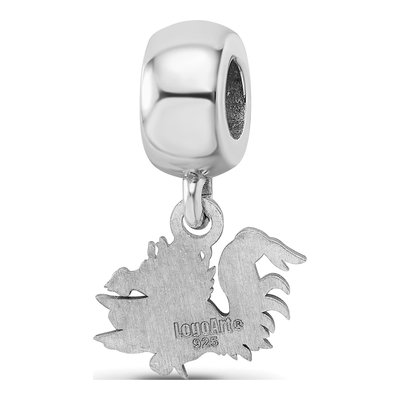 University of South Carolina Sterling Silver Extra Small Gamecocks Dangle Bead – view 6