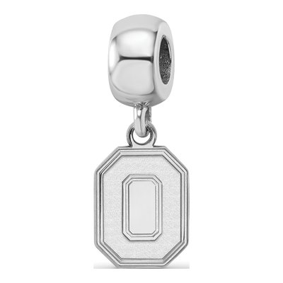 Ohio State University Sterling Silver Small Letter O Dangle Bead