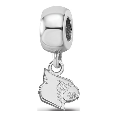 University of Louisville Sterling Silver Extra Small Cardinal Dangle Bead