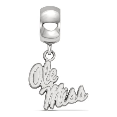 University of Mississippi Sterling Silver Small Ole Miss Dangle Bead – view 2