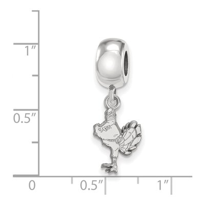 Virginia Tech Sterling Silver Small HokieBird Dangle Bead – view 5