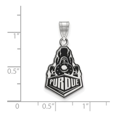 Purdue University Sterling Silver Large Boilermakers Train Pendant – view 2