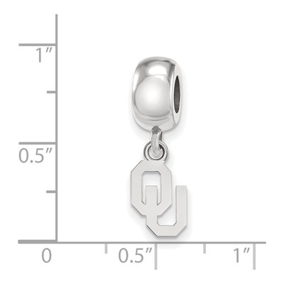 Sterling Silver University of Oklahoma Dangle Bead – view 4