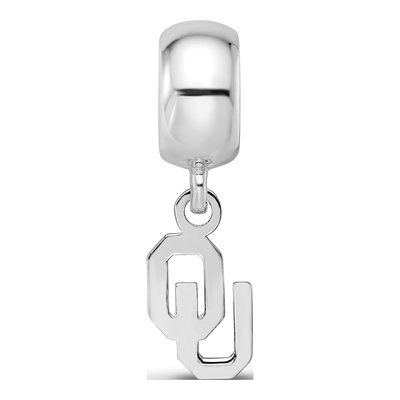 Sterling Silver University of Oklahoma Dangle Bead – view 5