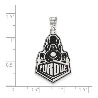 Purdue University Sterling Silver Extra Large Boilermakers Train Pendant – view 2