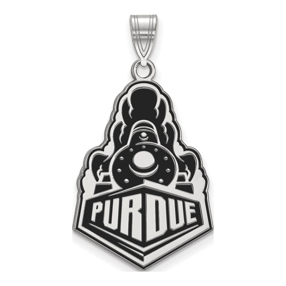 Purdue University Sterling Silver Extra Large Boilermakers Train Pendant