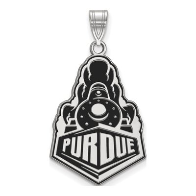 Purdue University Sterling Silver Extra Large Boilermakers Train Pendant