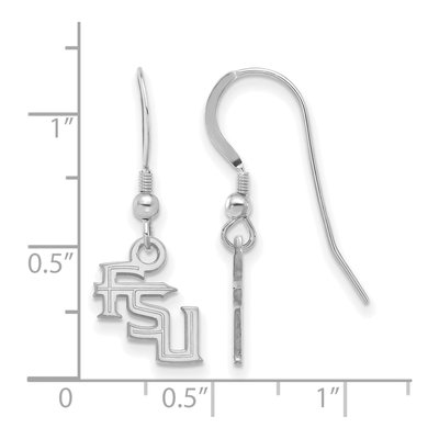 Florida State University Sterling Silver FSU Extra Small Earrings – view 2