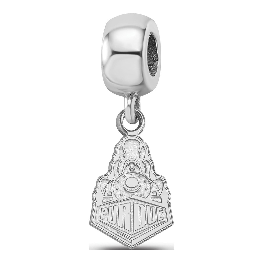 Purdue University Sterling Silver Small Boilermakers Train Dangle Bead