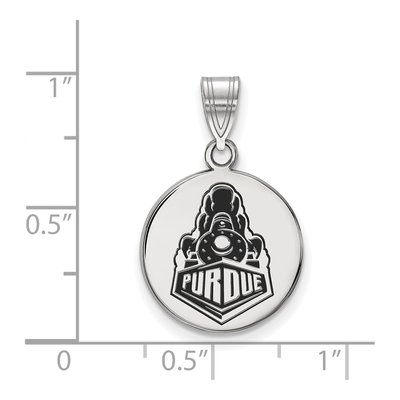 Purdue University Sterling Silver Medium Boilermakers Train Pendant – view 2