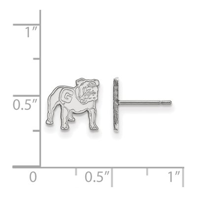 University of Georgia Sterling Silver UGA Bulldog Earrings – view 2