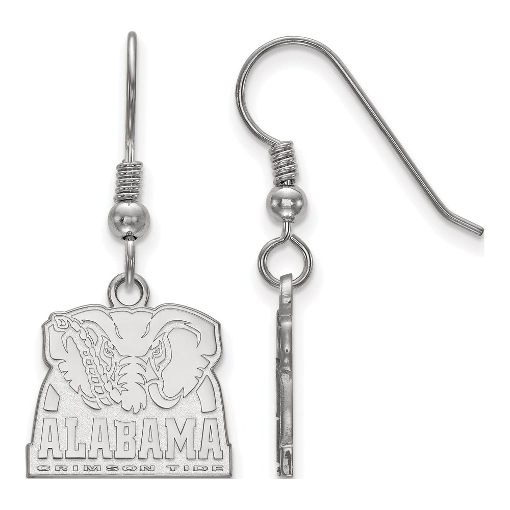 Alabama Elephant Sterling Silver Dangle Earrings
