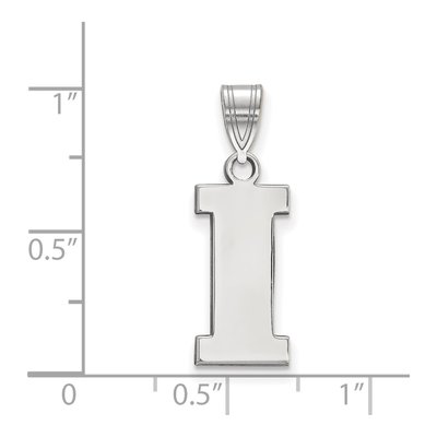 University of Iowa Sterling Silver Medium Letter I Pendant – view 2