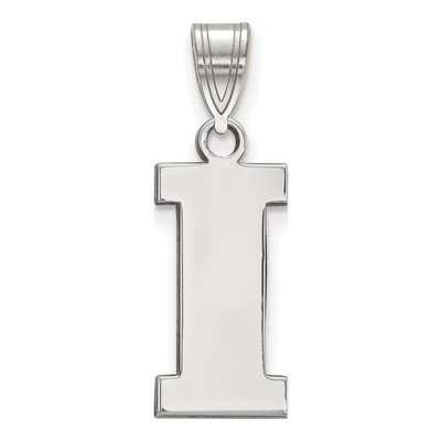 University of Iowa Sterling Silver Medium Letter I Pendant