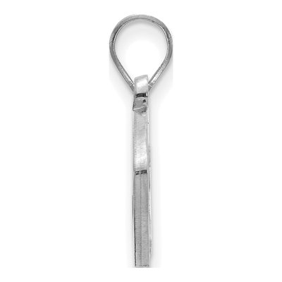West Virginia University Sterling Silver Medium WVU Mountaineers Football Pendant – view 2