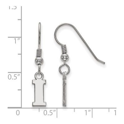 University of Iowa Sterling Silver Of Letter I Earrings – view 2