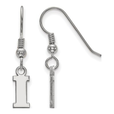 University of Iowa Sterling Silver Of Letter I Earrings