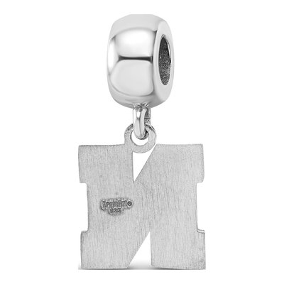 University of Nebraska Sterling Silver Small Letter N Dangle Bead – view 6