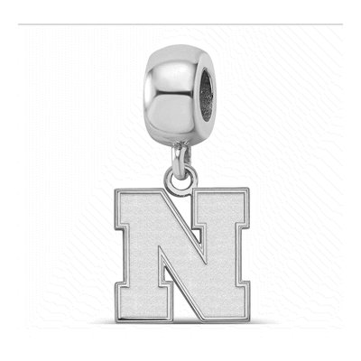 University of Nebraska Sterling Silver Small Letter N Dangle Bead