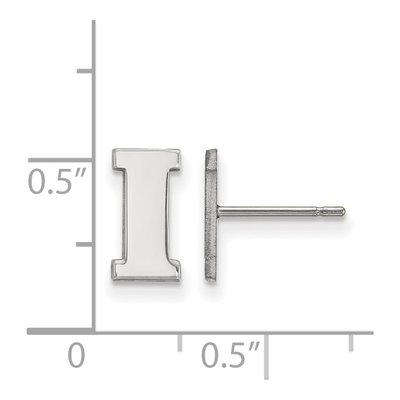 University of Iowa Sterling Silver Letter I Stud Earrings – view 2