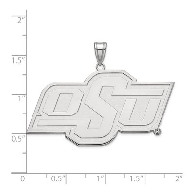 Oklahoma State University Sterling Silver O-S-U Extra Large Pendant – view 3