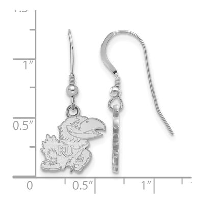 University of Kansas Sterling Silver Jayhawk Earrings – view 2