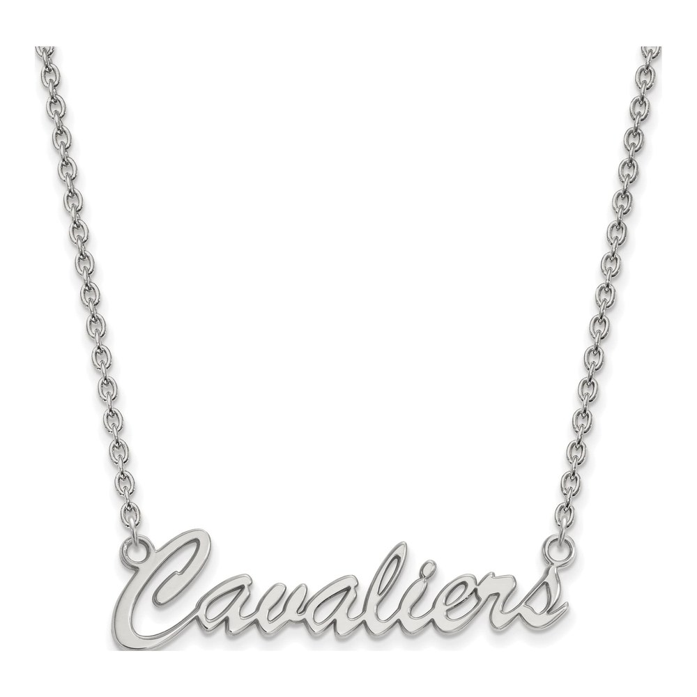 University of Virginia Sterling Silver Medium UVA Cavaliers Script Necklace