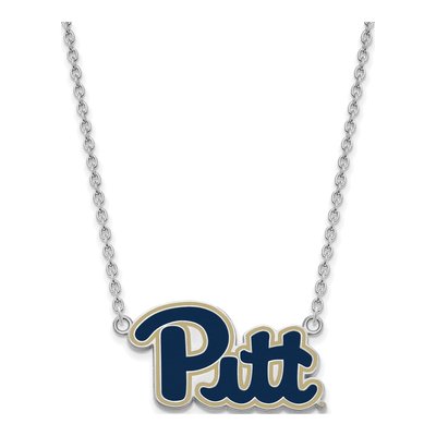 University of Pittsburgh Sterling Silver Large Pitt Panthers Pendant Necklace – view 2