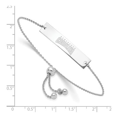 University of South Carolina Sterling Silver USC Gamecocks Bar Bracelet – view 3