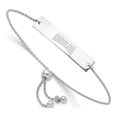 University of South Carolina Sterling Silver USC Gamecocks Bar Bracelet