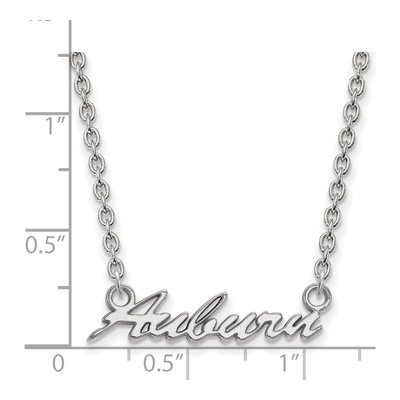 Auburn University Sterling Silver Medium Script Necklace – view 2
