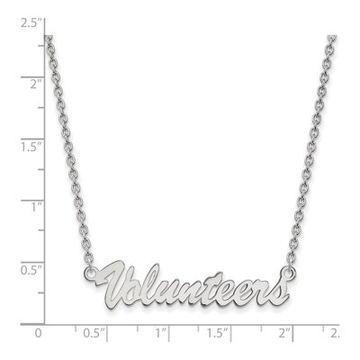 University of Tennessee Sterling Silver Medium Volunteers Script Necklace – view 2