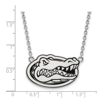University of Florida Sterling Silver Large Gator Necklace – view 2