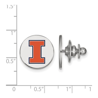 University of Illinois Letter I Lapel Pin – view 3