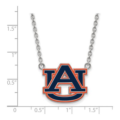 Auburn University Sterling Silver Large Enameled Pendant Necklace – view 2
