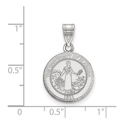University of Alabama Sterling Silver Medium Crest Pendant – view 2