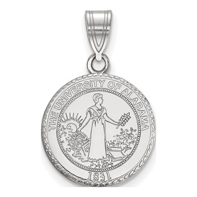University of Alabama Sterling Silver Medium Crest Pendant