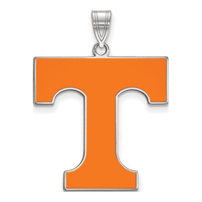 University of Tennessee Sterling Silver Extra Large Letter T Pendant