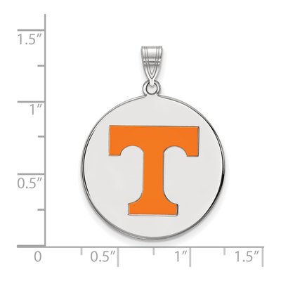 University of Tennessee Sterling Silver Extra Large Letter T Pendant – view 2
