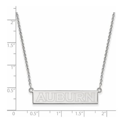 Auburn University Sterling Silver Small Bar Necklace – view 2
