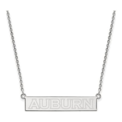 Auburn University Sterling Silver Small Bar Necklace