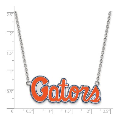 University of Florida Sterling Silver Large Of Gators Necklace – view 2
